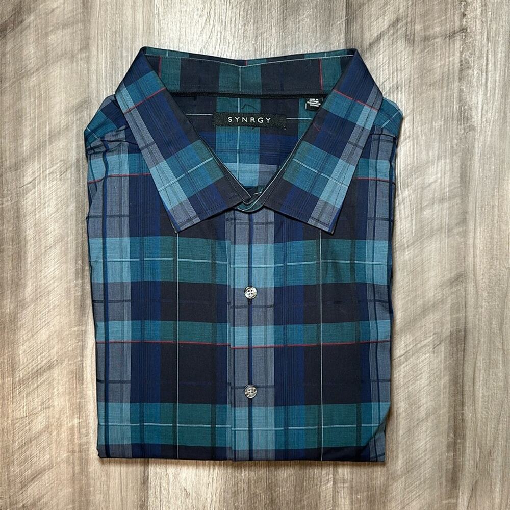 Synrgy Long Sleeve Button Down Shirt - 4XL